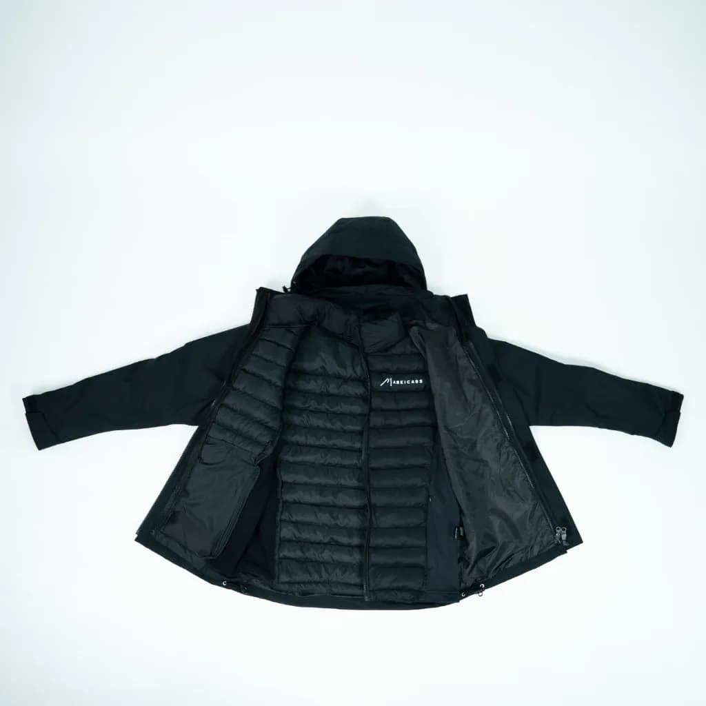 Markicabs - Jiiro Integrated Jacket - Black tampak 9